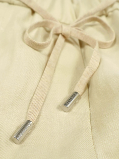 PESERICO(ペセリコ) |サイドボールチェーンワイドリネンパンツ