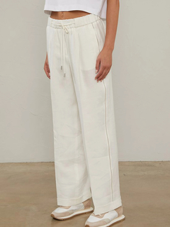 PESERICO(ペセリコ) |サイドボールチェーンワイドリネンパンツ