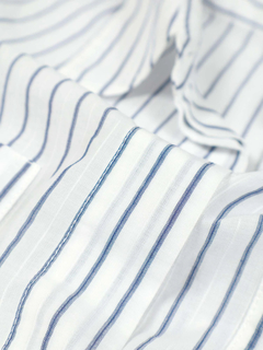 PESERICO(ペセリコ) |比翼仕立てストライプコットンシャツ