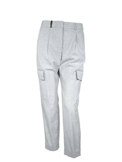 PESERICO(ペセリコ) |レーヨン混ストレッチ1タックカーゴパンツ