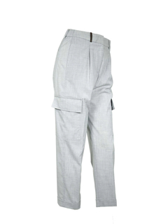 PESERICO(ペセリコ) |レーヨン混ストレッチ1タックカーゴパンツ