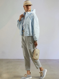 PESERICO(ペセリコ) |レーヨン混ストレッチ1タックカーゴパンツ