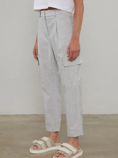 PESERICO(ペセリコ) |レーヨン混ストレッチ1タックカーゴパンツ