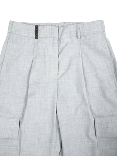 PESERICO(ペセリコ) |レーヨン混ストレッチ1タックカーゴパンツ