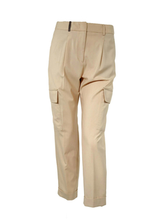 PESERICO(ペセリコ) |レーヨン混ストレッチ1タックカーゴパンツ