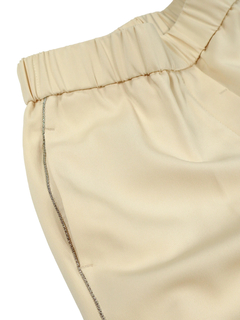 PESERICO(ペセリコ) |レーヨン混サイドボールチェーンパンツ