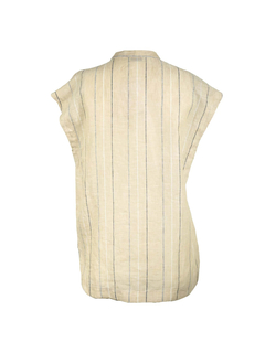 PESERICO(ペセリコ) |ストライプ地フレンチスリーブシャツ