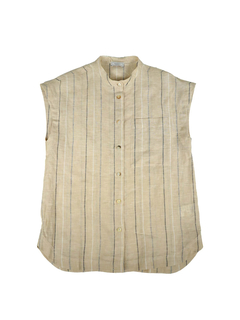 PESERICO(ペセリコ) |ストライプ地フレンチスリーブシャツ