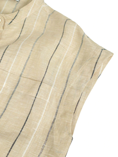 PESERICO(ペセリコ) |ストライプ地フレンチスリーブシャツ