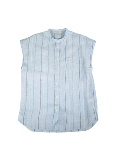 PESERICO(ペセリコ) |ストライプ地フレンチスリーブシャツ