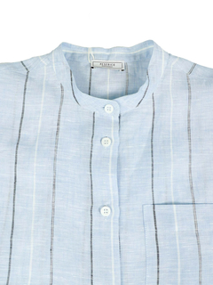 PESERICO(ペセリコ) |ストライプ地フレンチスリーブシャツ