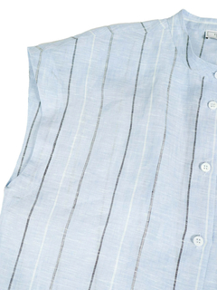 PESERICO(ペセリコ) |ストライプ地フレンチスリーブシャツ