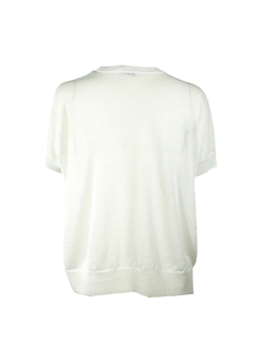 PESERICO(ペセリコ) |麻綿ワイドシルエットフレンチスリーブニット