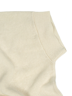 PESERICO(ペセリコ) |麻綿ワイドシルエットフレンチスリーブニット