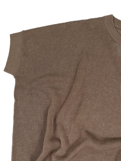 PESERICO(ペセリコ) |麻綿ワイドシルエットフレンチスリーブニット