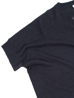 PESERICO(ペセリコ) |麻綿ワイドシルエットフレンチスリーブニット