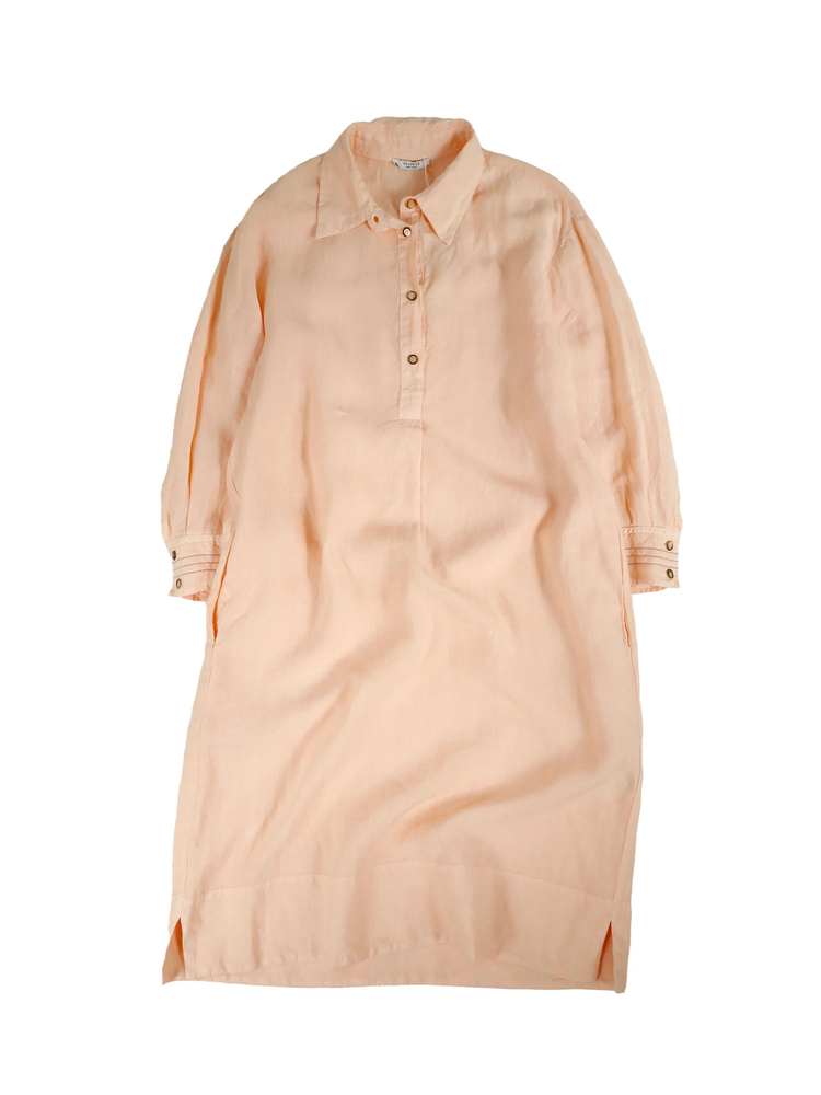 PESERICO(ペセリコ) |麻100％プルオーバーシャツワンピース