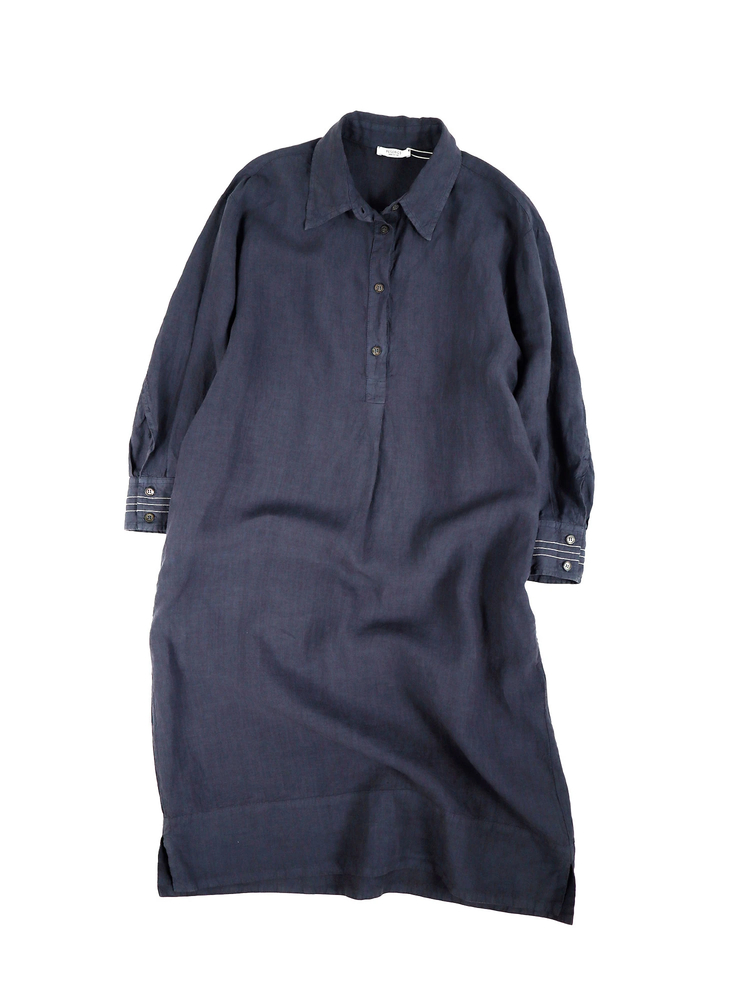 PESERICO(ペセリコ) |麻100％プルオーバーシャツワンピース