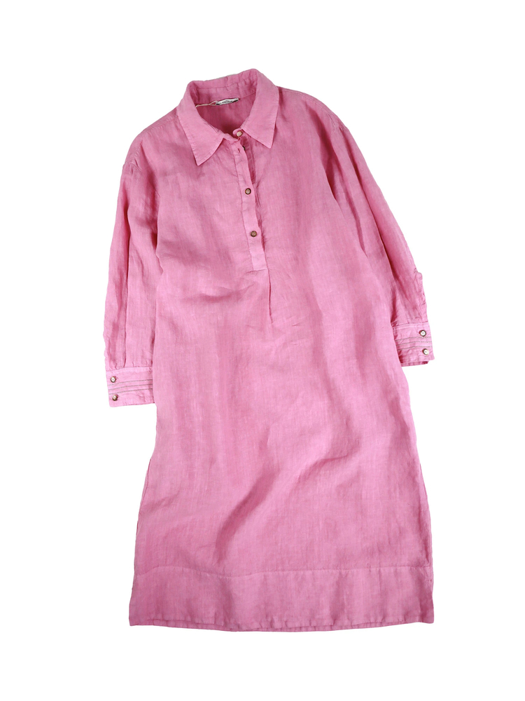 PESERICO(ペセリコ) |麻100％プルオーバーシャツワンピース