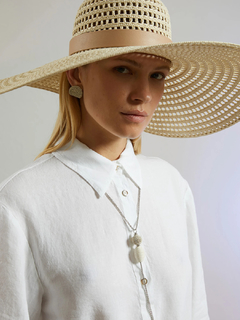 PESERICO(ペセリコ) |麻100％プルオーバーシャツワンピース