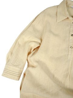 PESERICO(ペセリコ) |麻100％プルオーバーシャツワンピース