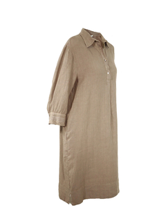 PESERICO(ペセリコ) |麻100％プルオーバーシャツワンピース