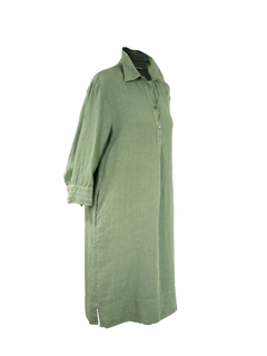 PESERICO(ペセリコ) |麻100％プルオーバーシャツワンピース