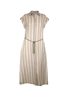 PESERICO(ペセリコ) |ストライプ地フレンチスリーブシャツ