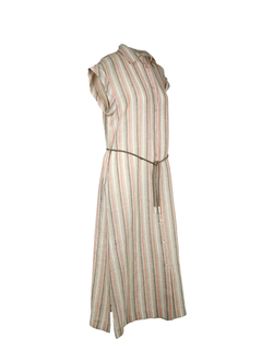 PESERICO(ペセリコ) |ストライプ地フレンチスリーブシャツ