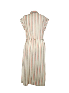 PESERICO(ペセリコ) |ストライプ地フレンチスリーブシャツ