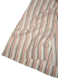 PESERICO(ペセリコ) |ストライプ地フレンチスリーブシャツ