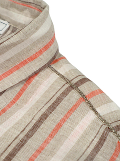 PESERICO(ペセリコ) |ストライプ地フレンチスリーブシャツ