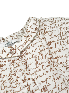 PESERICO(ペセリコ) |コットンライティングプリント半袖ワンピース