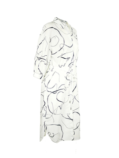 PESERICO(ペセリコ) |コットンプリント地七分袖シャツワンピース