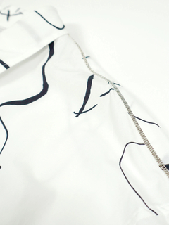 PESERICO(ペセリコ) |コットンプリント地七分袖シャツワンピース