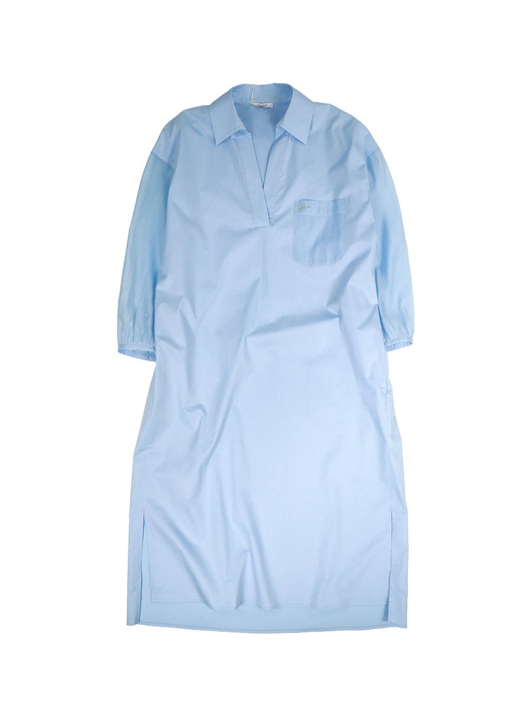 PESERICO(ペセリコ) |胸ポケットコットンストレッチワンピース