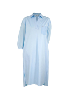 PESERICO(ペセリコ) |胸ポケットコットンストレッチワンピース