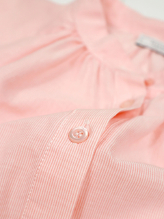 PESERICO(ペセリコ) |ヘアラインストライプラグランスリーブブラウス