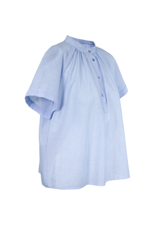 PESERICO(ペセリコ) |ヘアラインストライプラグランスリーブブラウス