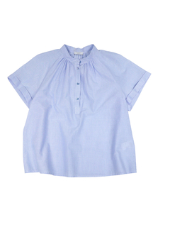 PESERICO(ペセリコ) |ヘアラインストライプラグランスリーブブラウス