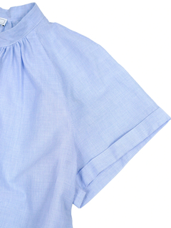 PESERICO(ペセリコ) |ヘアラインストライプラグランスリーブブラウス