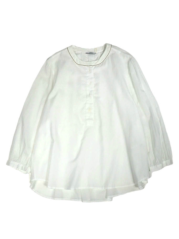 PESERICO(ペセリコ) |コットンガーゼヘンリーネックブラウス