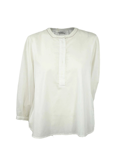 PESERICO(ペセリコ) |コットンガーゼヘンリーネックブラウス