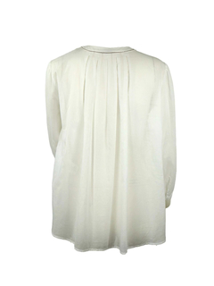 PESERICO(ペセリコ) |コットンガーゼヘンリーネックブラウス