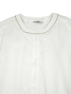 PESERICO(ペセリコ) |コットンガーゼヘンリーネックブラウス