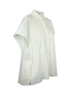 PESERICO(ペセリコ) |コットンガーゼウエストドローストリングブラウス