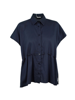 PESERICO(ペセリコ) |コットンガーゼウエストドローストリングブラウス