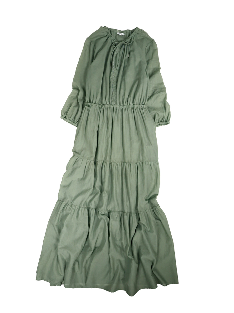PESERICO(ペセリコ) |コットンガーゼティアードロングワンピース