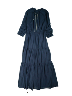 PESERICO(ペセリコ) |コットンガーゼティアードロングワンピース