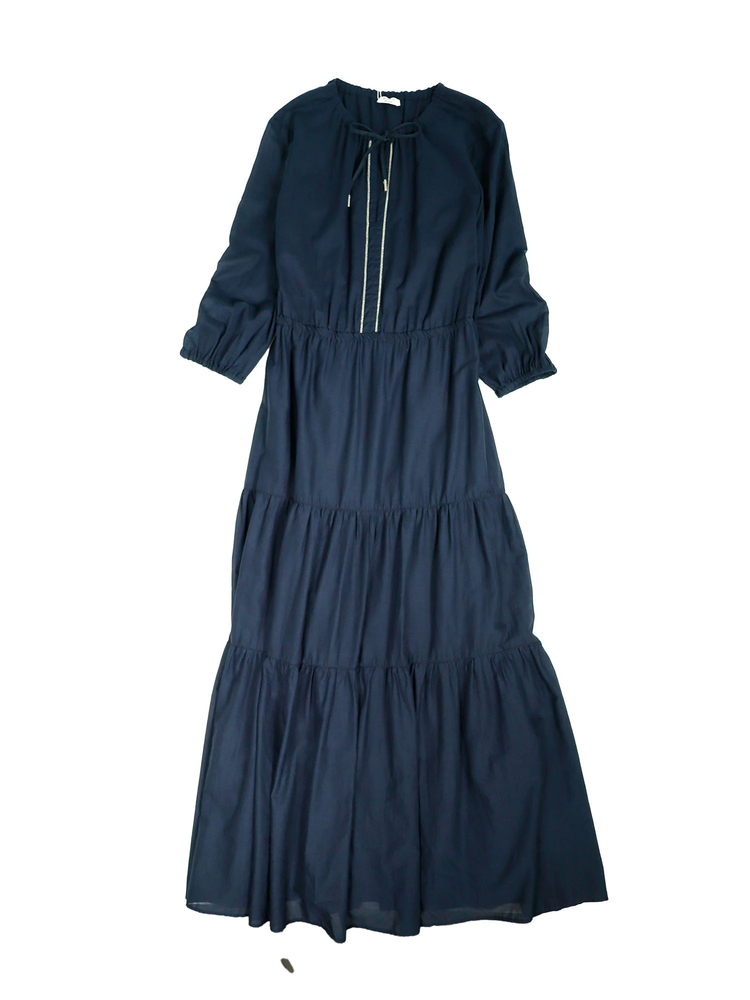 PESERICO(ペセリコ) |コットンガーゼティアードロングワンピース